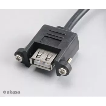 Akasa AK-CBUB06-60BK Iekšējais uz ārējo USB 2.0 kabelis, 60 cm, melns