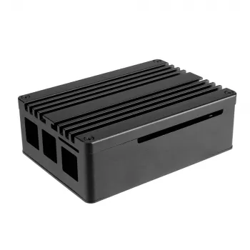 Akasa Pi-4 Case - Anodized Aluminum - Black