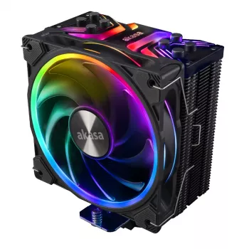 Akasa Soho H4 CPU dzesētājs, 120 mm, 500-2000 RPM, 31.8 dB, 52.91 CFM