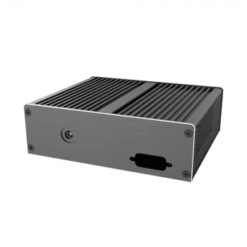 Akasa Ashton T ASUS Tinker Board 3N SBC korpuss ar diviem atsevišķiem LAN portiem, bez ventilatora, melns alumīnijs