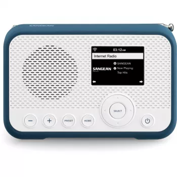 Sangean WFR-39 White - Ink Blue Portable Internet Radio