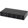 EXSYS EX-11234HMS-2 4 Port USB 3.2 Gen 1 Hub, Din-Rail un sienas stiprinājums, VIA VL817_Q7S mikroshēmojums