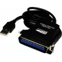Exsys EX-1300-2 USB uz Paralēlo adaptera kabelis - 1m - Melns
