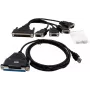 Exsys USB 2.0 uz Serial 4S RS-232 ar astoņkāja ligzdas kabeli - Digitāls/Dati