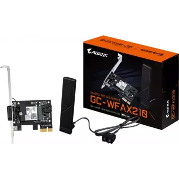 GIGABYTE GC-WFAX210 Wi-Fi 6E PCIe x1 paplašināšanas karte ar Bluetooth 5.2