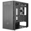 Cooler Master MasterBox MB400L Micro-ATX Mini Tower, Tērauds, Cietais sānu panelis, Bez barošanas bloka