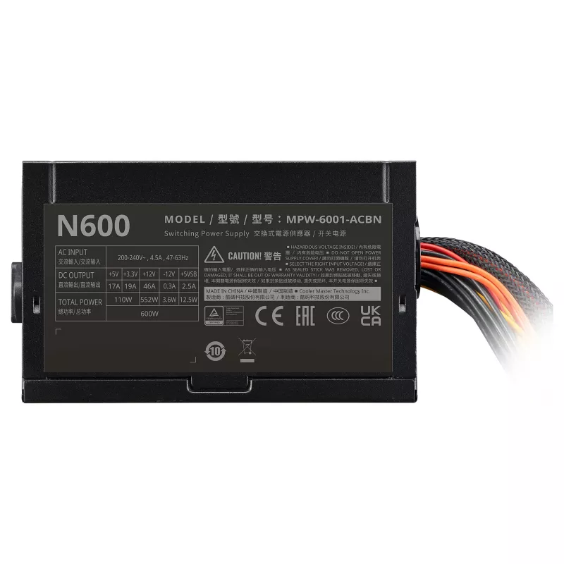 Cooler Master Elite NEX 230V 600 W Barošanas bloks