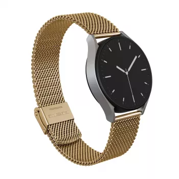 BURGA Metal Mesh Elegance Universāls Pulksteņa Siksniņš 20 mm Zelts