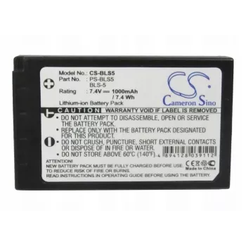 Cameron Sino Battery Type BLS-5 / BLS-50 / PS-BLS5 for Olympus