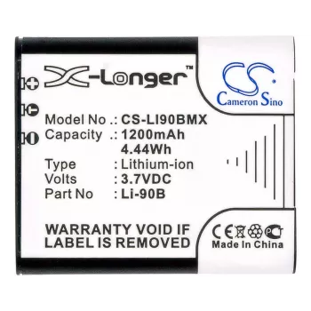 CAMERON SINO Li-90B Li-92B nomaiņas akumulators Olympus kamerām (1270mAh, 3,7V, Li-ion)