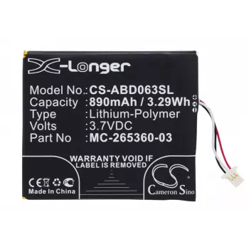 Cameron Sino akumulators Amazon Kindle 7./8. paaudzei (MC-265360-03, 58-000083, 58-000151) - 1500mAh