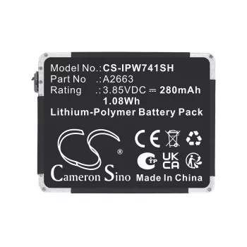 CAMERON SINO nomaiņas akumulators Type A2663 Apple Watch Series 7 41mm A2473/A2475/A2476 (Cs-ipw741sh)