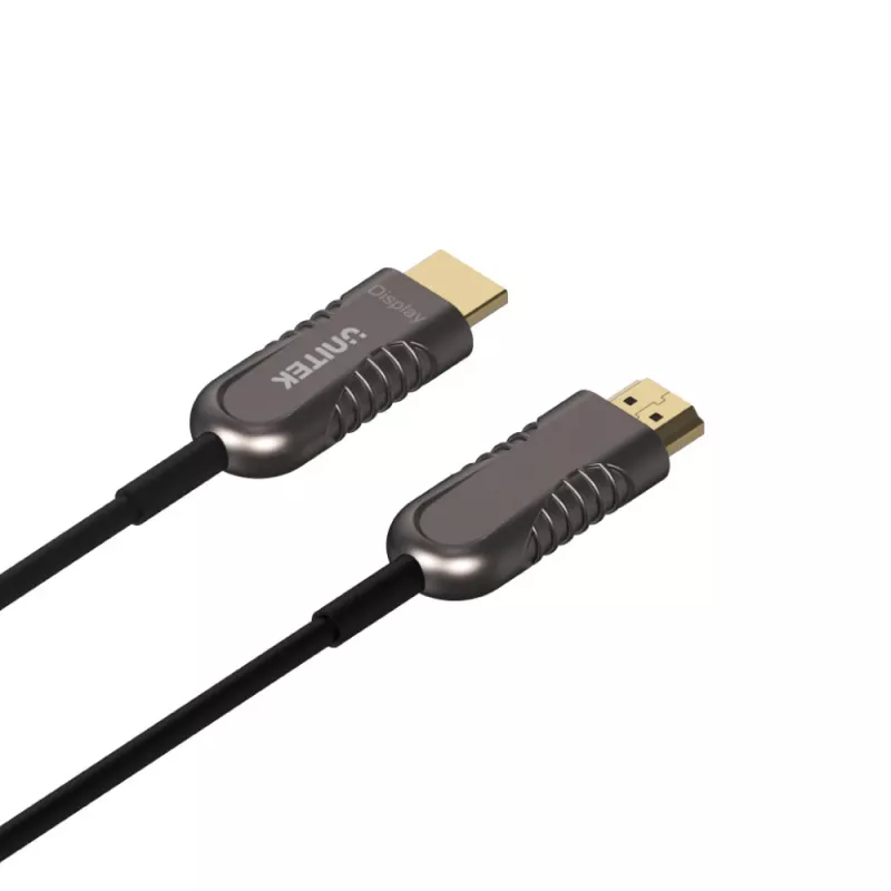 UNITEK Premium HDMI 60m Active Optical Cable - Black