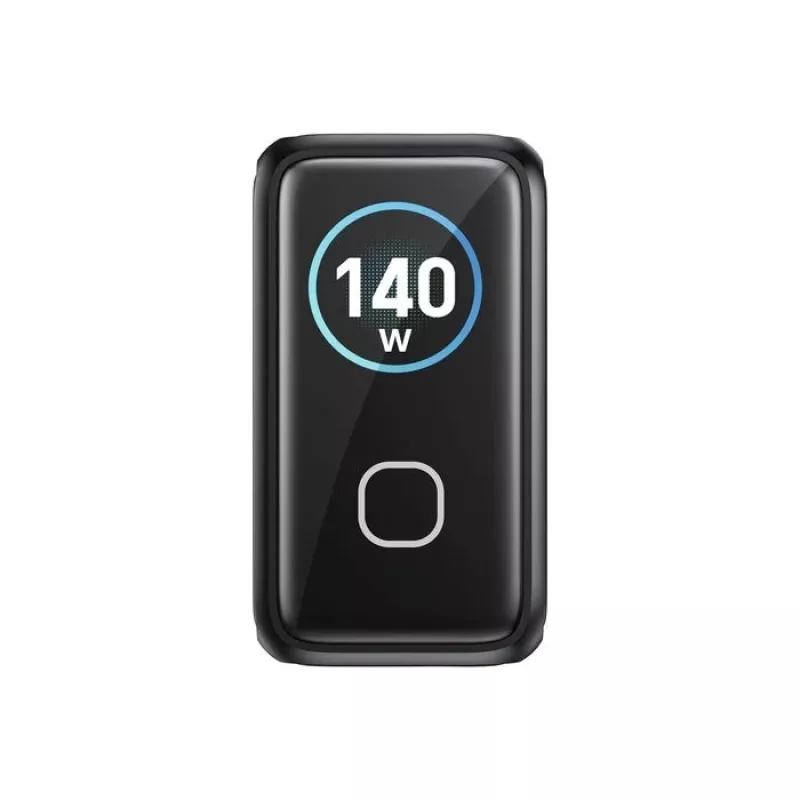 UNITEK GaN lādētājs ar displeju 140W 3xUSB-C 1xUSB-A PD3.0 QC4.0 Melns