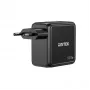 UNITEK GaN lādētājs ar displeju 140W 3xUSB-C 1xUSB-A PD3.0 QC4.0 Melns
