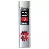 Pentel Ain Stein mehāniskā zīmuļa vads - B - Pelēks - 0,3 mm - 60 mm - 15 gab.