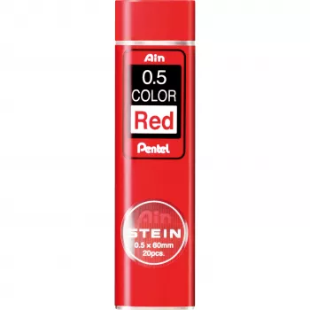 Pentel AIN STEIN sarkanā mehāniskā zīmuļa vads 0,5 mm spilgta krāsa