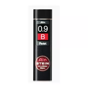 Pentel C279-BO Super Hi-Polymer vadu pildījumi 0,9 mm B melns 36 vadi kastītē