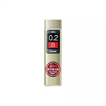 Pentel Ain Stein Mehāniskais zīmuļa vads 0,2 mm B cietība 20 vadi Melns