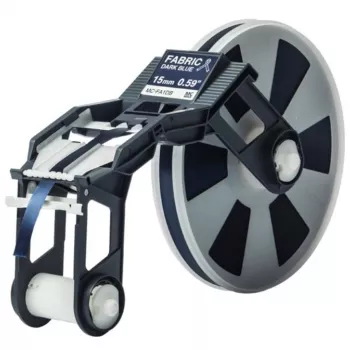 Brother MCFA1DB Auduma gludināmā etiķešu lente - tumši zila uz balta - 15mm x 3m