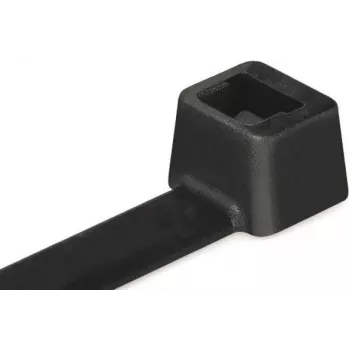 HellermannTyton UB200C-B-PA66-BK Kabeļu saite 200x4,6mm Melna (100 iepakojumā)