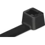 HellermannTyton UB200C-B-PA66-BK Kabeļu saite 200x4,6mm Melna (100 iepakojumā)