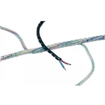 HellermannTyton Helawrap HWPP kabeļu aizsarguzmava - caurspīdīga - polipropilēns - -60 līdz 80 °C - 30 m - 4 mm