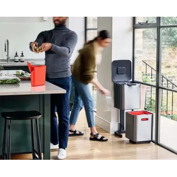 Joseph Joseph Waste Bin Totem 40 L Stainless Steel