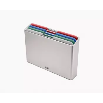Joseph Joseph Folio Steel L Griešanas dēļu komplekts, 4 dēļi, Sudraba
