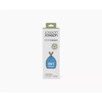 Joseph Joseph IW1 24-36L Pelēki pārstrādāti atkritumu maisi (20 iepakojumā)