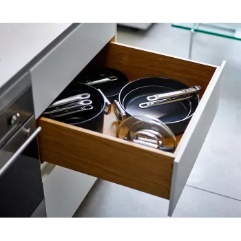 Joseph Joseph Space Fold Handle Keramikas Nepiedegošs 2-Daļu Zils Cepšanas Pannu Komplekts