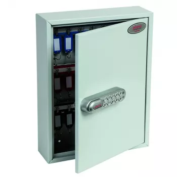 Phoenix Safe KC0601E Atslēgu skapis - Pelēks - 42 Āķi - Elektroniskā slēdzene - Sienas montāžai - 270 x 80 x 350 mm