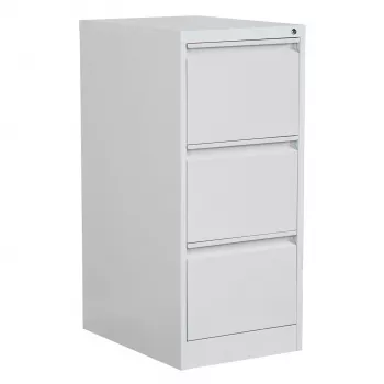 Phoenix Safe FC1003GGK 3-Drawer Vertical Filing Cabinet, Grey, 120-Minute Fire Protection