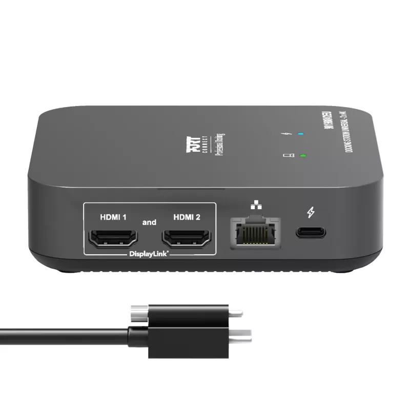 PORT Designs Universal Docking Station - 2 x 4K 2 HDMI ar barošanas bloku - ES