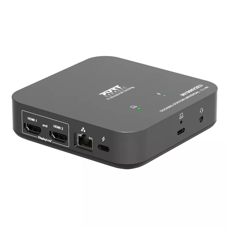 PORT Designs Universal Docking Station - 2 x 4K 2 HDMI ar barošanas bloku - ES