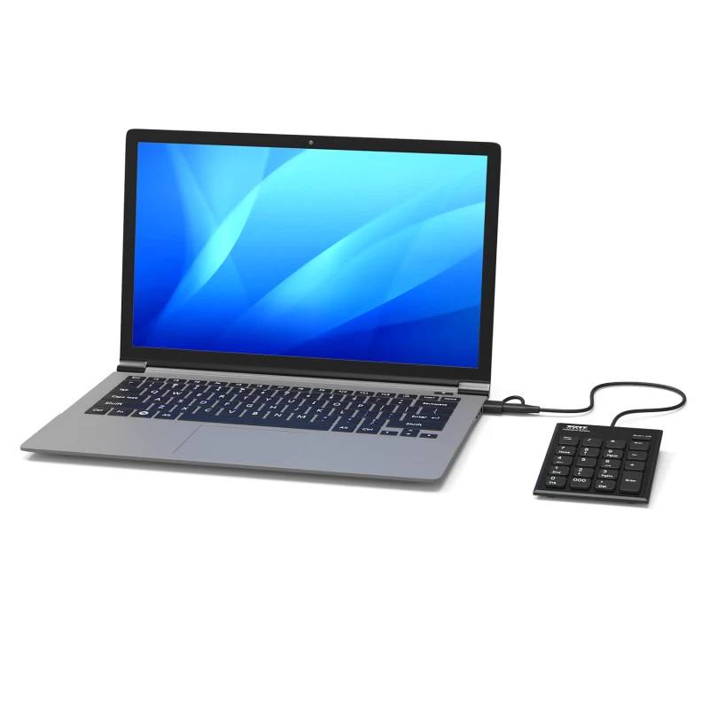 PORT Designs PORT Connect ciparu tastatūra USB-C melna