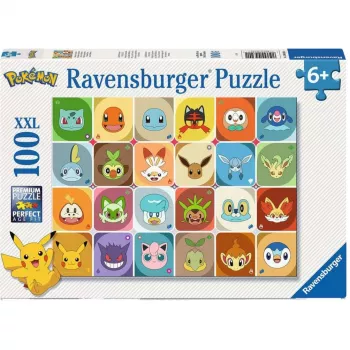 RAVENSBURGER Bērnu Puzle Pokémon Sejas (100 Gabali)