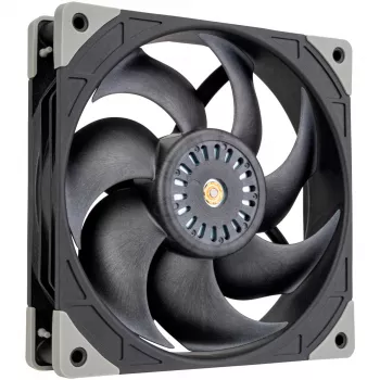 SILVERSTONE TECHNOLOGY SST-FHL140 140mm melns korpusa ventilators, 4-Pin PWM, hidrauliskais gultnis, 0-1500 RPM, 92.5 CFM