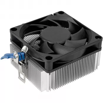 SILVERSTONE TECHNOLOGY SST-NT09-AM5 Zema profila CPU dzesētājs, 92mm ventilators, 2 siltuma caurules, AMD AM5, Melns