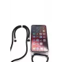 Evelatus Apple iPhone X/XS Maciņš ar Virvi Melns Caurspīdīgs