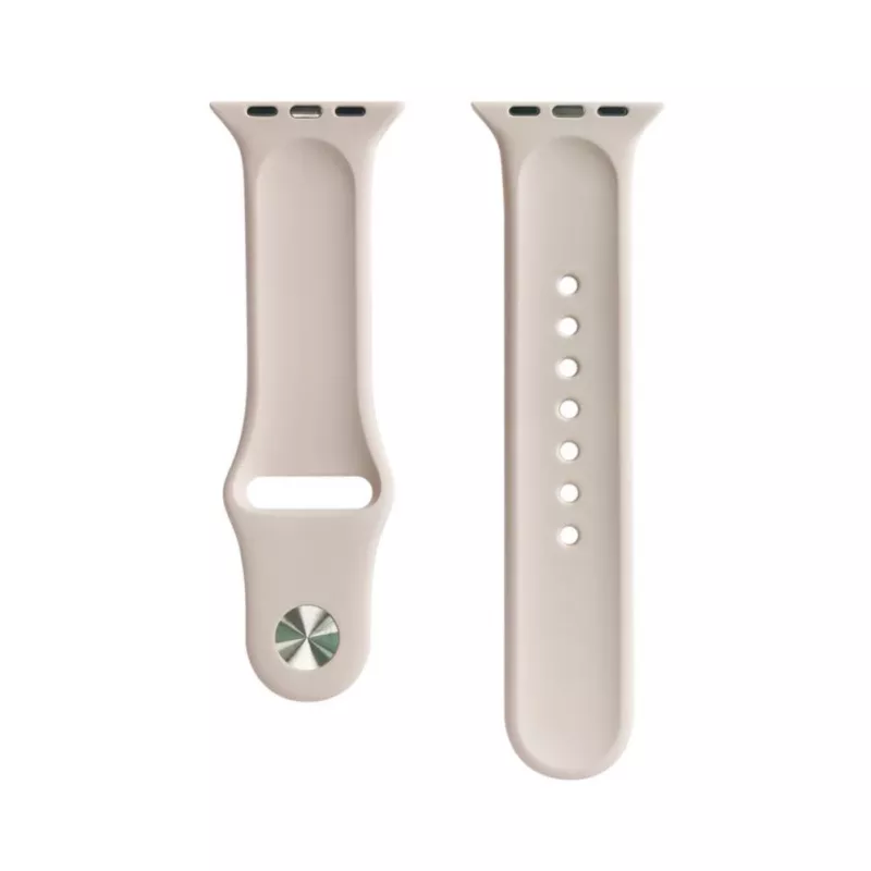 Evelatus Apple Watch 42/44/45mm Silikona Solo Loop Rokassprādze (140mm M/L) Pink Sand