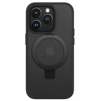 iLike Apple iPhone 15 Kickstand Case with MagSafe Black