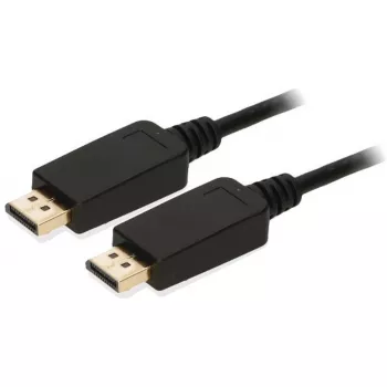 2-POWER CAB0024A DisplayPort kabelis 1m - Melns