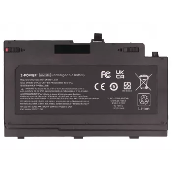 2-Power Main Battery Pack HP ZBook 17 G4 Mobile Workstation - 95 Wh, 11,55 V, 6-Cell Li-ion