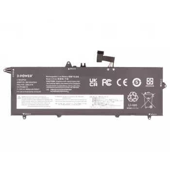 2-Power Galvenais akumulatora bloks Lenovo ThinkPad T490S 20NX - 55 Wh Li-ion