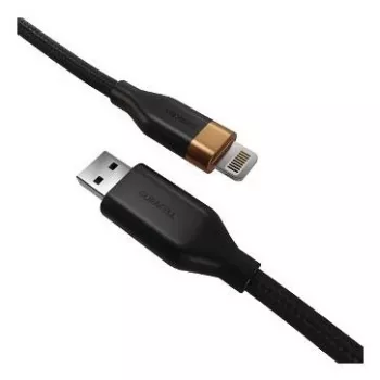 DURACELL 1m USB-A to Lightning kabelis balts MFi sertificēts