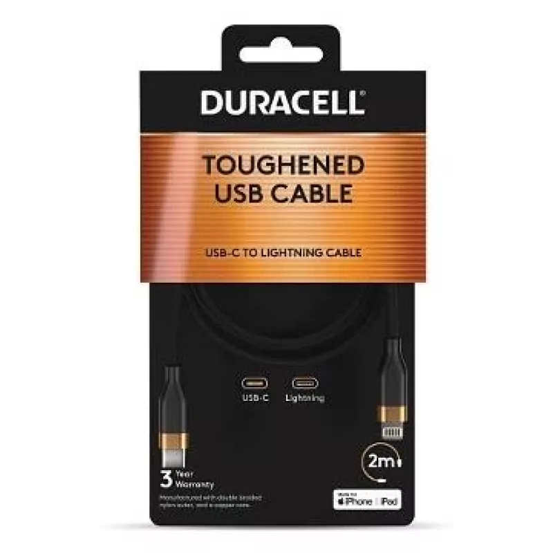 2-POWER 2m USB-C uz Lightning kabelis - Balts - MFi sertificēts - 60W PD
