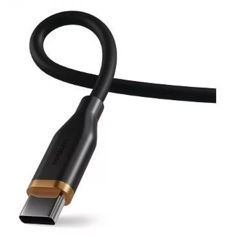2-Power 2m USB-C uz USB-C 100W Silikona Kabelis Melns