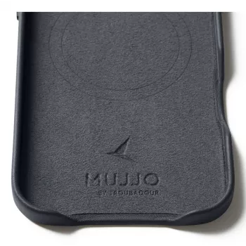 MUJJO Leather Case for iPhone 15 Pro Max with MagSafe (Basalt)