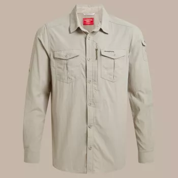Craghoppers NosiLife Adventure LS Shirt III - Parchment - Size L